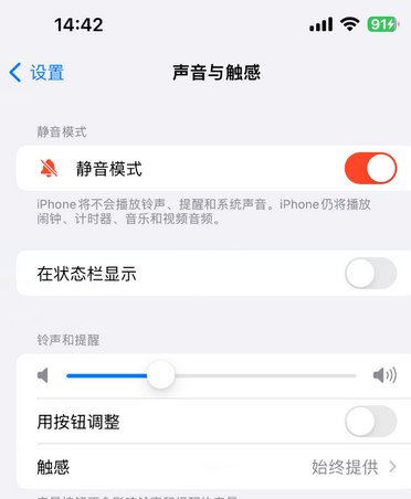 宁明苹果15Pro维修网点分享iPhone15Pro系列机型中隐藏静音图标 