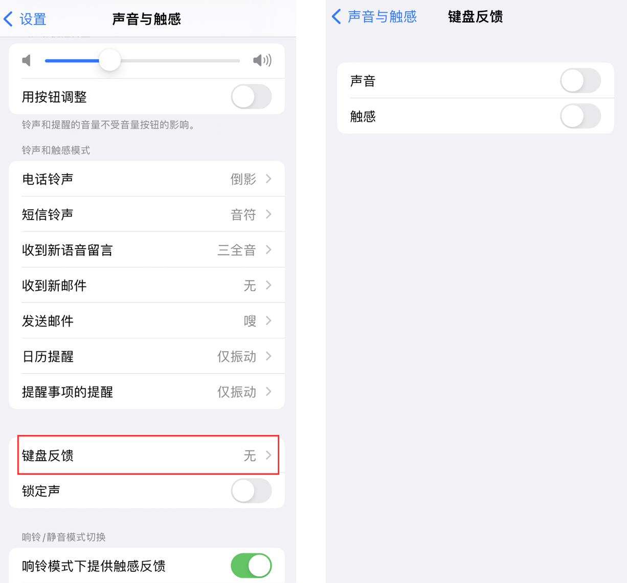 宁明苹果手机维修分享iOS 16 小细节：支持开启 iPhone 键盘声音及触感反馈 